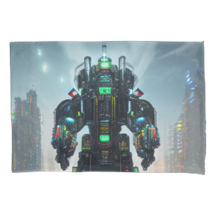 Robot 4 white standard pillowcase