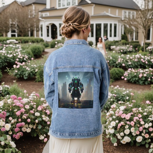 Robot 4 women denim jacket (Wedding Back)