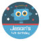 Robot 4th Birthday Custom Stickers