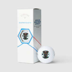 Robot 5 Callaway Supersoft golf balls 3 pk