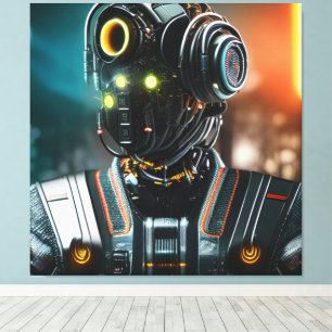 Robot 5 canvas print