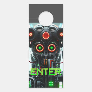 Robot 5 Enter Access Denied door hanger