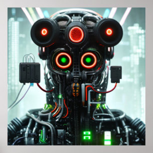 Robot 5 matte poster