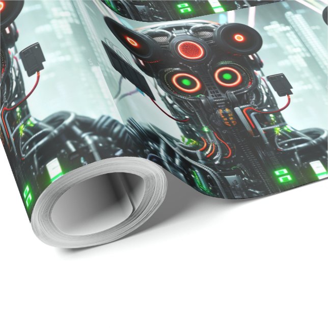 Robot 5 matte wrapping paper (Roll Corner)