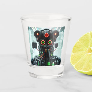 Robot 5 shot glass