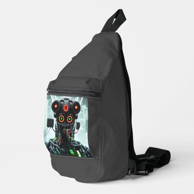 Robot 5 sling bag backpack (Right Corner)