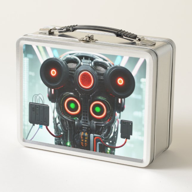 Robot 5 stainless lunchbox (Front)