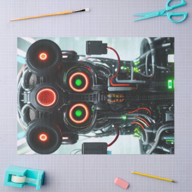 Robot 5 tissue paper (Craft)