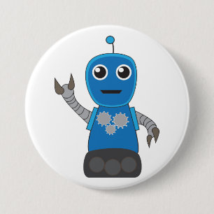 Robot 7.5 Cm Round Badge