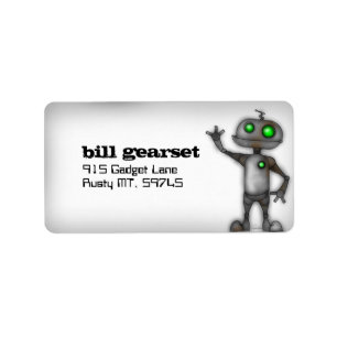 Robot Address Label