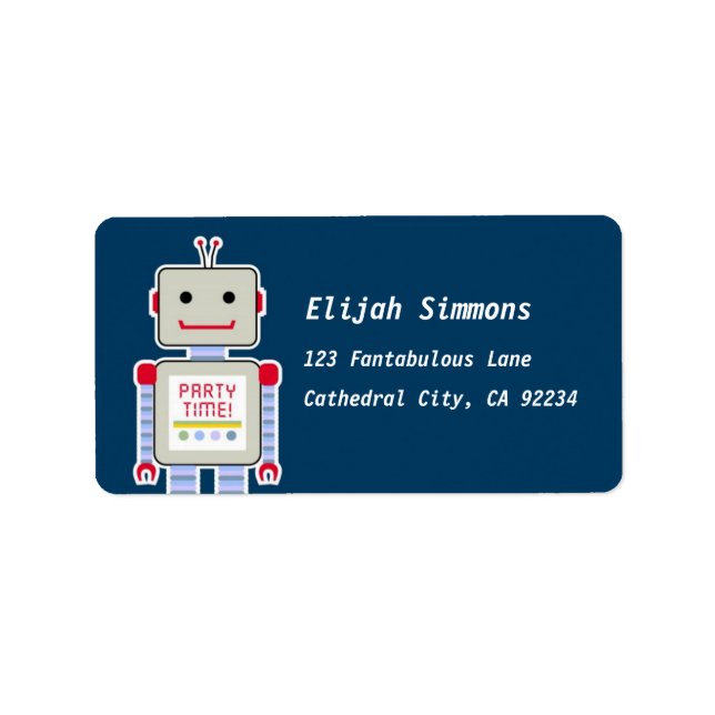 Robot Address Labels (Front)