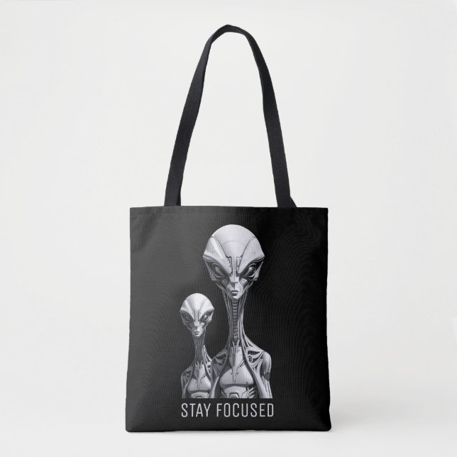 Robot Aliens Tote Bag (Front)