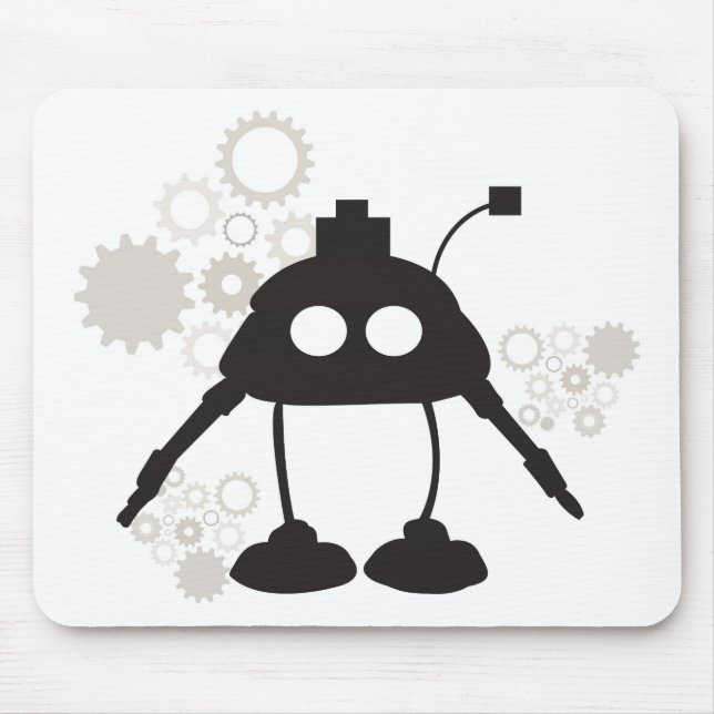 Robot and Gears Mousepad (Front)