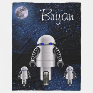 Robot Army Fleece Blanket