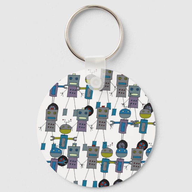 Robot Army Keyring (Front)