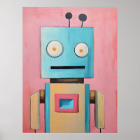 Robot Art Poster