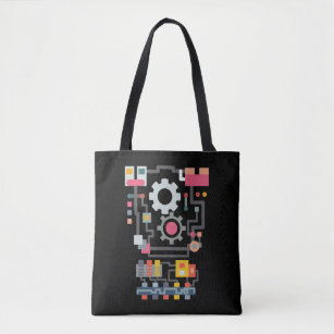 Robot Artificial Intelligence Cute Engineer Tote Bag