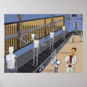 Robot Assembly Poster