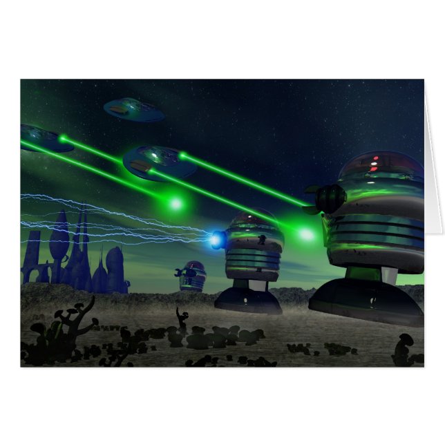 Robot Attack Card (Front Horizontal)