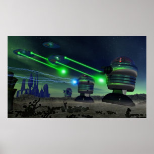 Robot Attack Poster