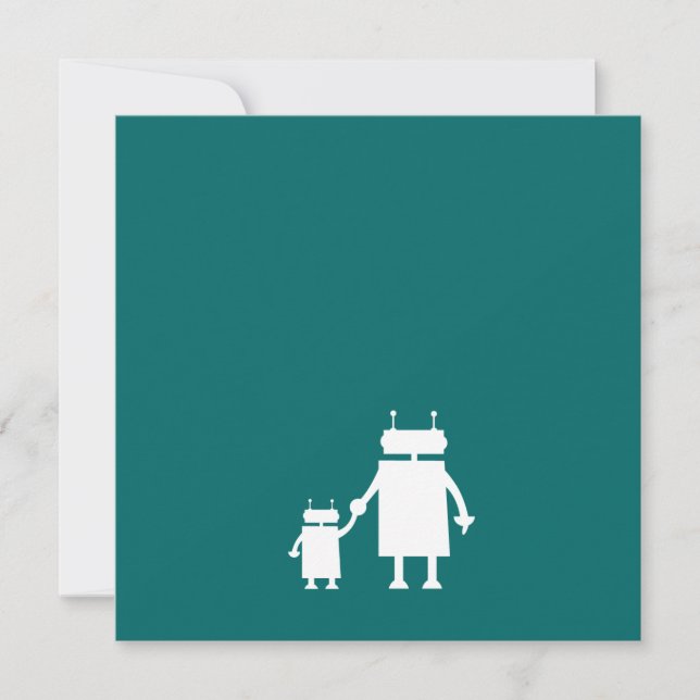 Robot Baby Shower Invite (Front)