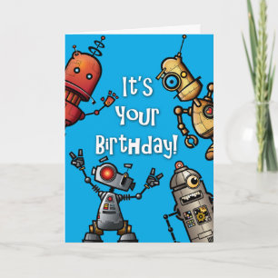 Robot Birthday Card
