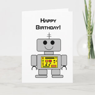 "Robot" Birthday Card