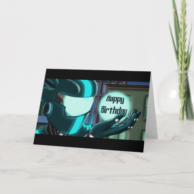 Robot Birthday Card (Front)