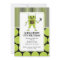 Robot Birthday Party Invitation Lime / Black