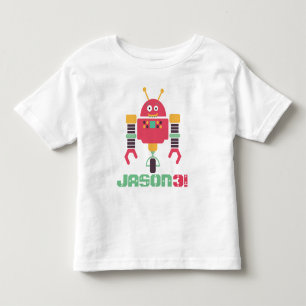 Robot Birthday Toddler T-Shirt