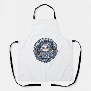Robot Butler Cat Pet Lover Shirt Art - Robot Butle Apron