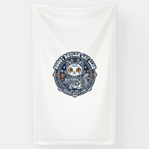Robot Butler Cat Pet Lover Shirt Art - Robot Butle Banner