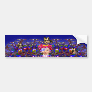 Robot Butterfly Bumper Sticker