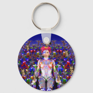 Robot Butterfly Key Ring