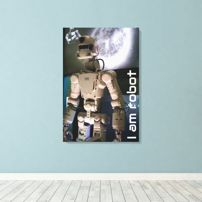 Robot Canvas Print (Insitu(Wood Floor))
