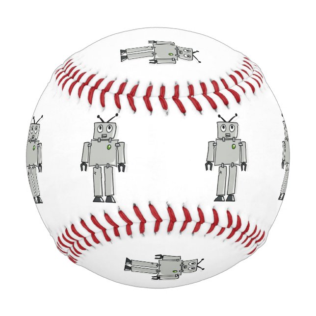 Robot cartoon baseball (Front)
