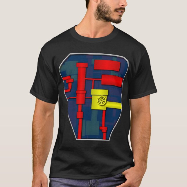 Robot Chest T-Shirt (Front)