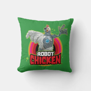 Robot Chicken Character Logo Cushion