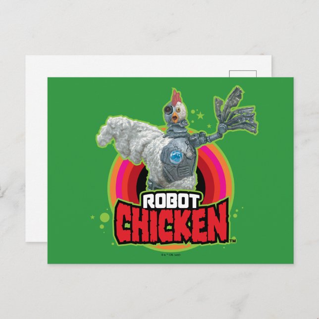 Robot Chicken Character Logo Postcard (Front/Back)