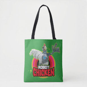 Robot Chicken Character Logo Tote Bag
