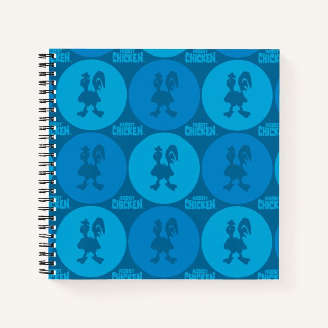 Robot Chicken Circle Pattern Notebook (Front)