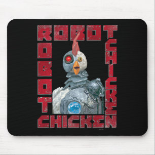 Robot Chicken Clic Mascot Metal Frame Vintage Port Mouse Mat