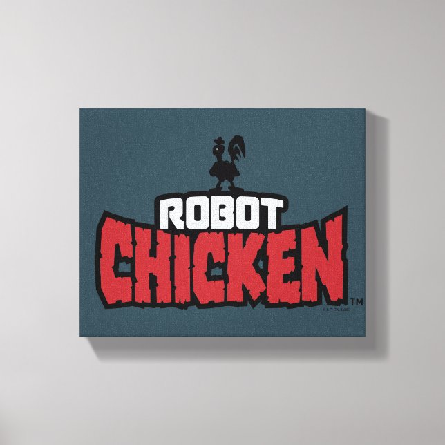 Robot Chicken Logo Canvas Print (Front)