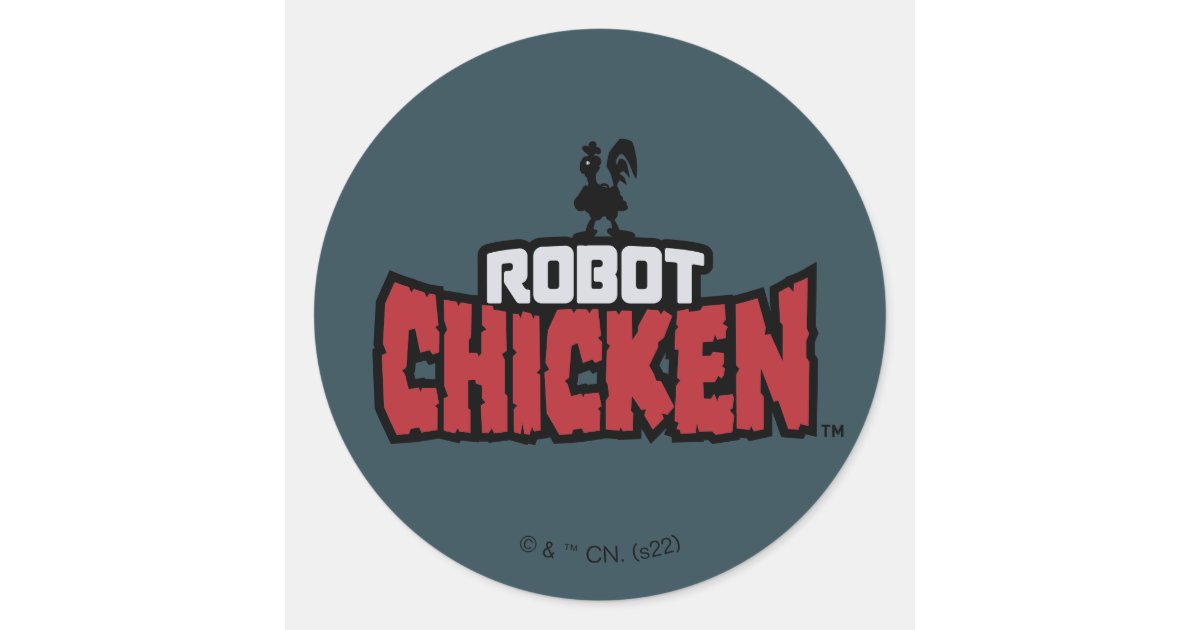 Robot Chicken Logo Classic Round Sticker Zazzle