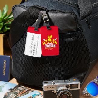 Robot Chicken Nerd Unicorn Graphic Luggage Tag