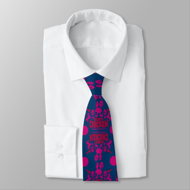 Robot Chicken Nerd Unicorn Graphic Tie (Tied)