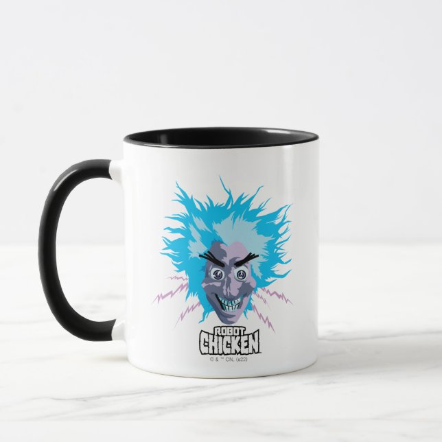 Robot Chicken Scientist Head Graphic Mug (Left)
