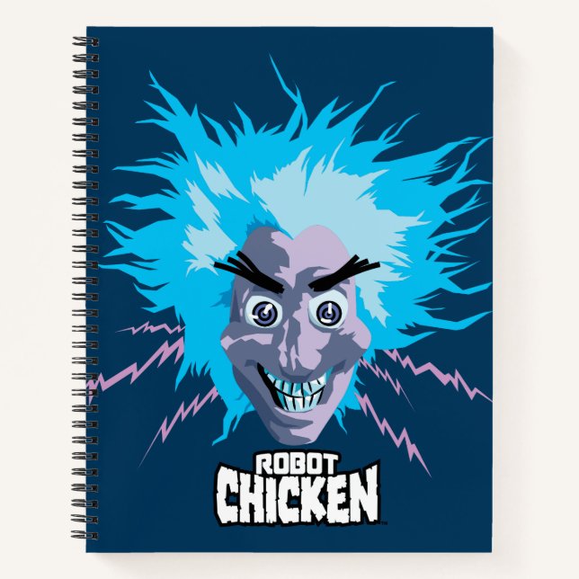 Robot Chicken Scientist Head Graphic Notebook (Front)