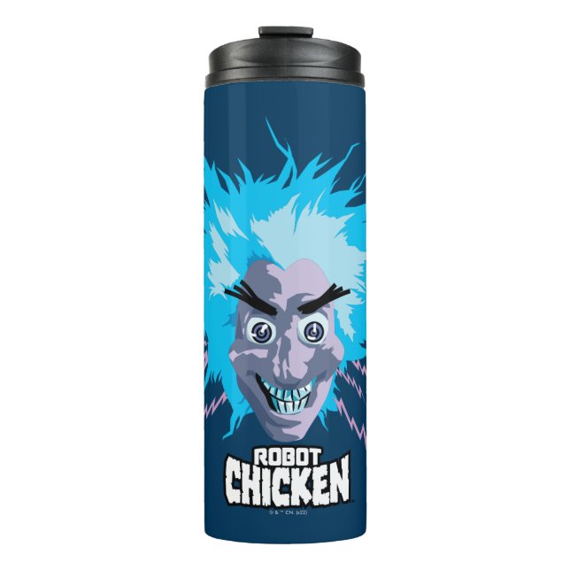 Robot Chicken Scientist Head Graphic Thermal Tumbler (Front)