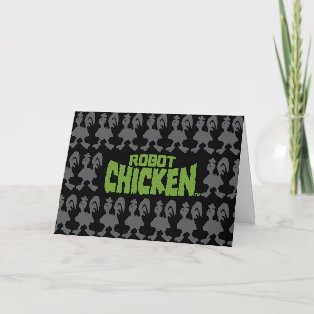 Robot Chicken Silhouette Pattern Card (Front)